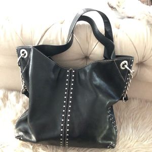 Black Michael Kors studded tote
